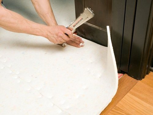 Installing flooring padding
