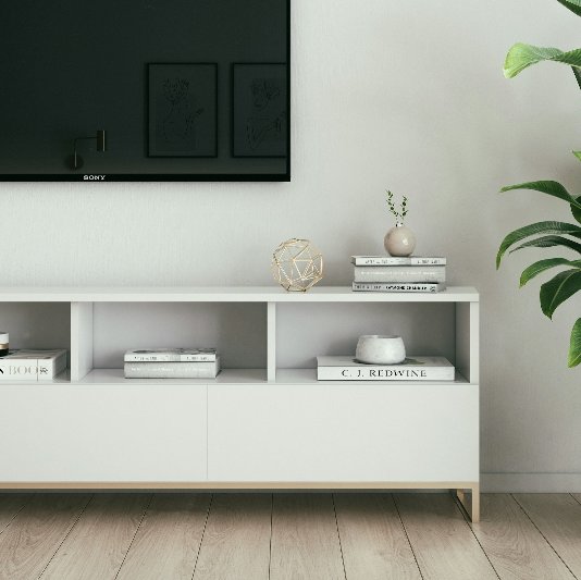 Luxury vinyl floor in a modern living room