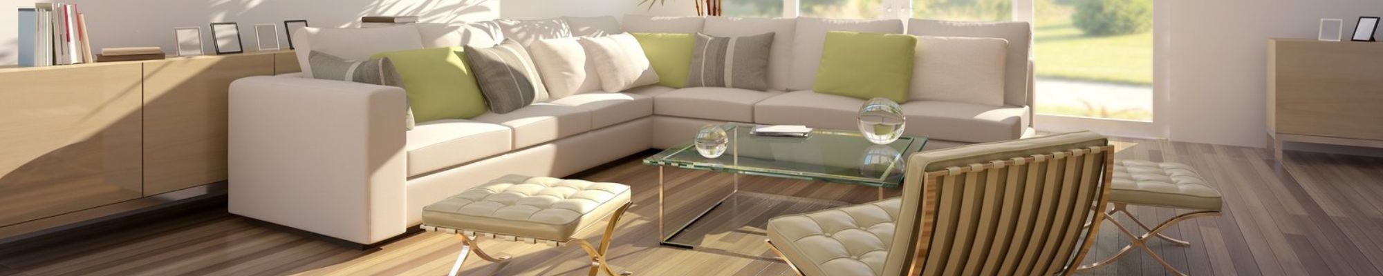 Living room with luxury vinyl flooring