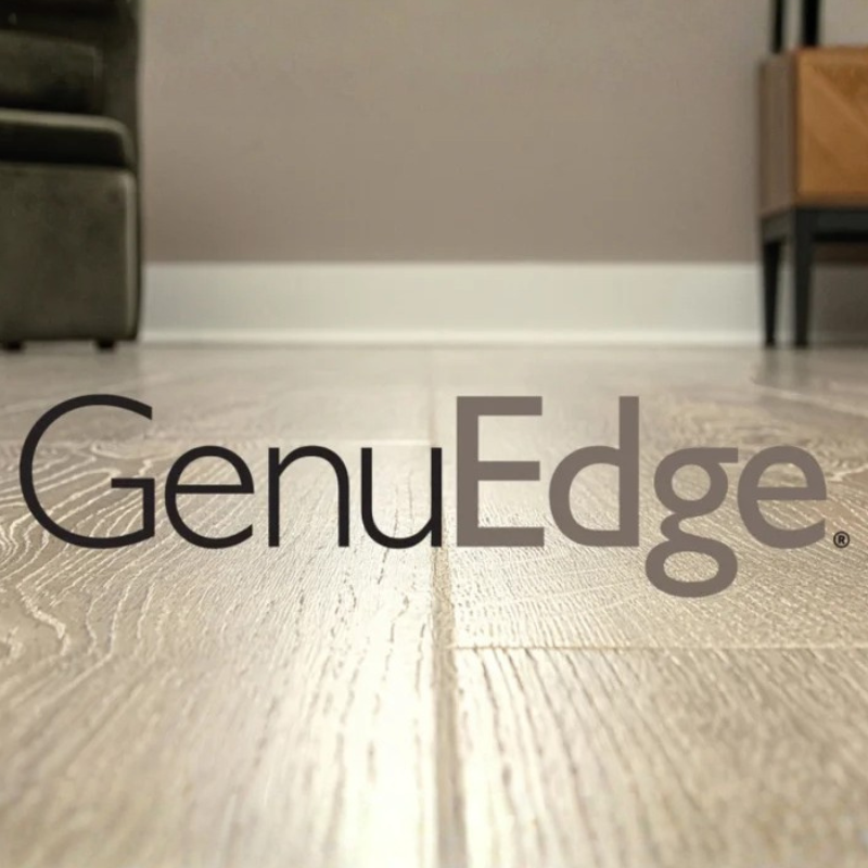 Closeup look at GenuEdge flooring technology